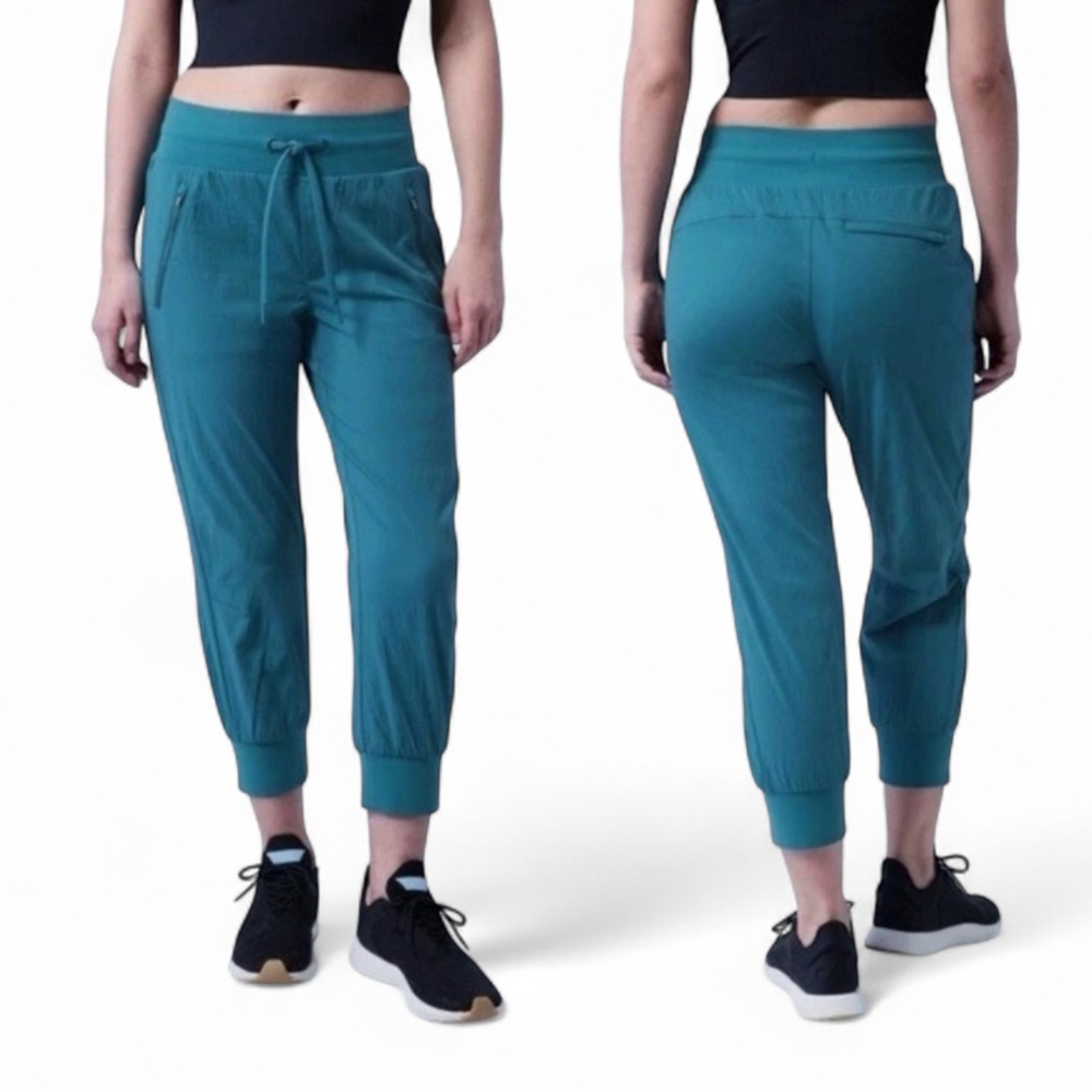Athleta Teal Green Pull-On Jogger Pants